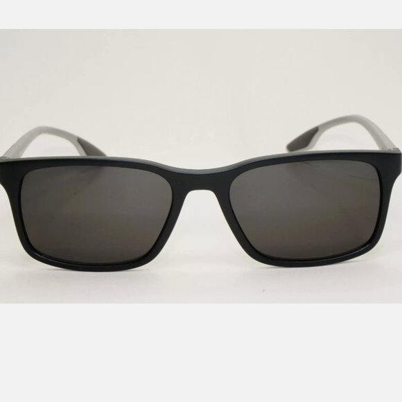 Prada Black Rubber 54mm Grey Matte Sunglasses - Picture 2 of 8